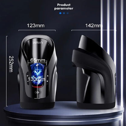 Luxury-Pro Automatic Telescopic 75MM Thrusting Automatic Stroking Machines Male Masterburbatar Suction Adult Toy Auto Bj Pocket Puzzy Man Masturebstor Electric Sweater Silicone