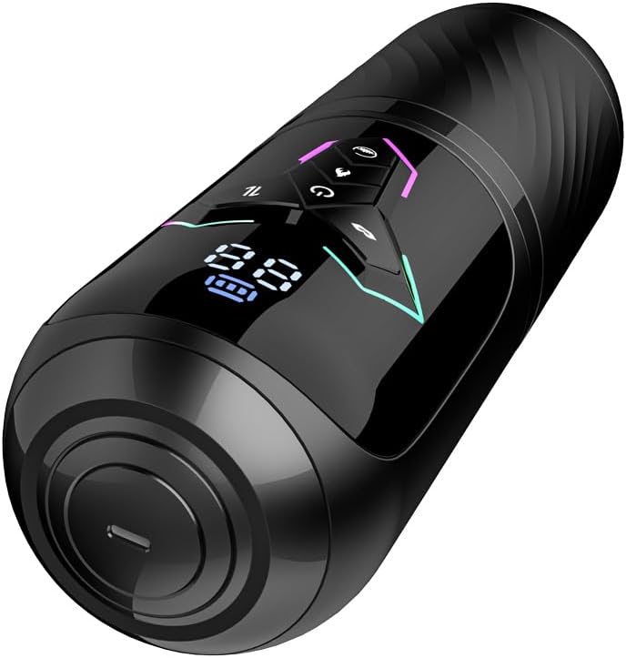 Male Masturbator Sex Toys for Men - Thrusting Male Stroker with 360° Heating, 5-Speed Smooth Motion Blowjob Adult Men's Sex Toy, Silent Brushless Motor, Pocket Pussy Sleeve Erotic Massage Kits