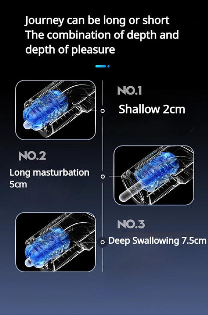 Luxury-Pro Automatic Telescopic 75MM Thrusting Automatic Stroking Machines Male Masterburbatar Suction Adult Toy Auto Bj Pocket Puzzy Man Masturebstor Electric Sweater Silicone
