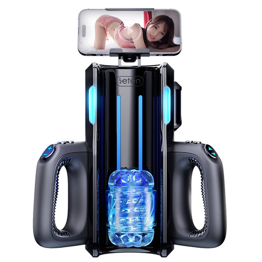 letenvibe™ Leten Cannon King Pro High-speed Motor Thrusting Masturbator Cup with Phone Holder Maestro sex machine