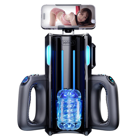 letenvibe™ Leten Cannon King Pro High-speed Motor Thrusting Masturbator Cup with Phone Holder #2